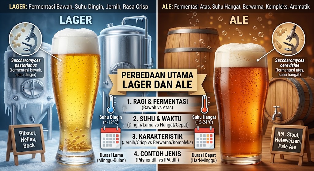Jangan Salah Pilih Ini Perbedaan Utama Beer Lager dan Ale